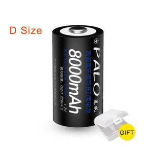 PALO 1.2V D Size Rechargeable Battery