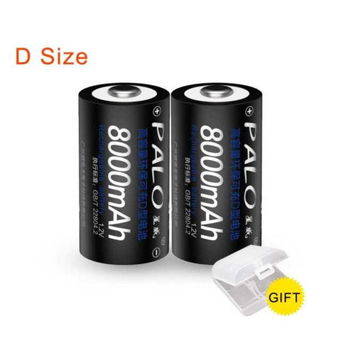 PALO 1.2V D Size Rechargeable Battery